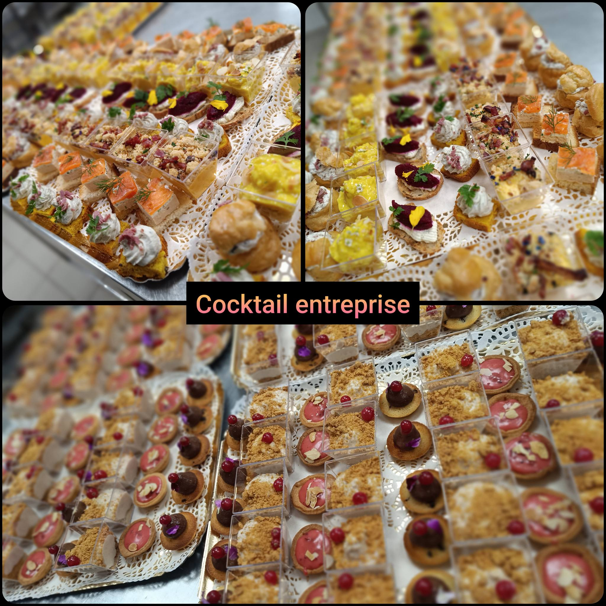 Buffet cocktail entreprise traiteur